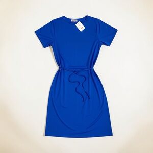 Chic Royal Blue Mini Dress